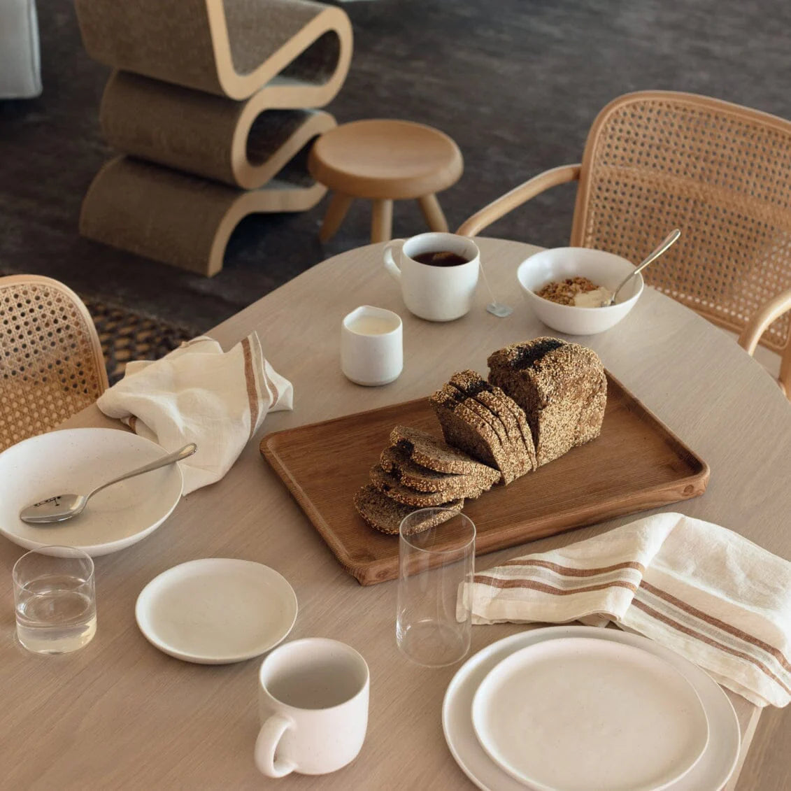 Base Dinnerware Set - Speckled White