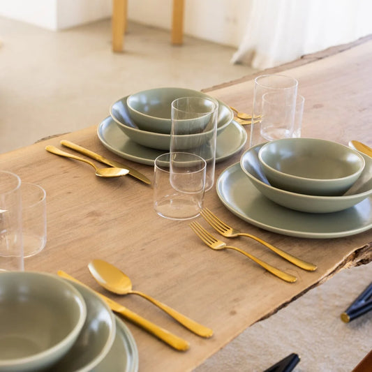 Base Dinnerware Set - Beachgrass Green